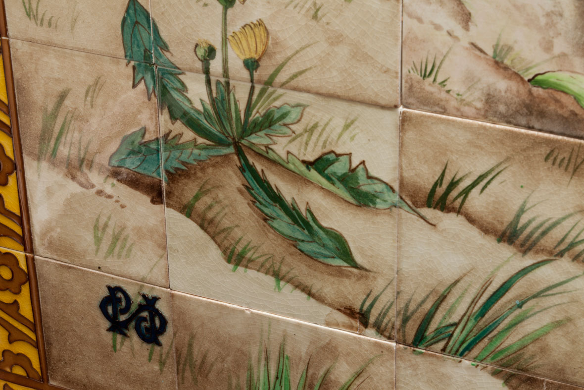 Pair of Sarreguemines Wall Panels